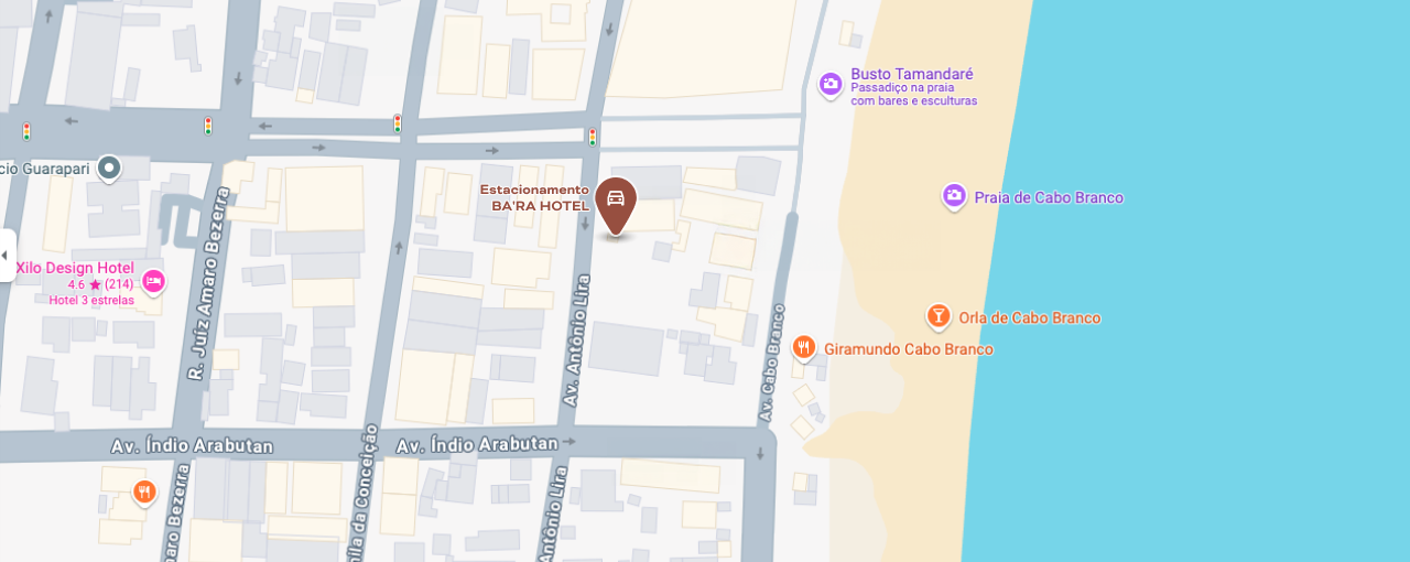 Contato - BA'RA Hotel João Pessoa - COMO CHEGAR?